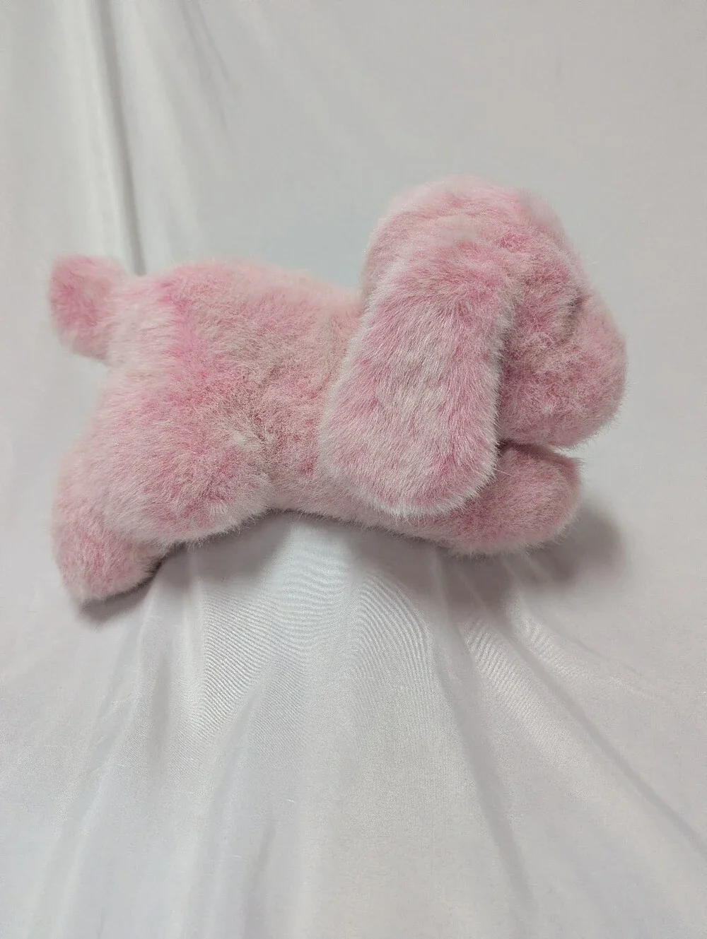 Plush Creations Vintage '93 Fuzzy Pink Stuffed Animal Dog Puppy 13